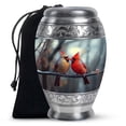 thumbnail image 1 of MUKTIVE Cardinal Urn for Memorial Remains - Cremation Urns for Adults - Large Decorative Urns for Human Ashes Adults - 10 Inch Ashes Urn for Mom, 1 of 7
