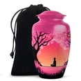 thumbnail image 1 of MUKTIVE Cherry Blossom Cremation Urn for Adult Human Ashes Husband & Wife, Burial Large Urns for Mom & Dad, Memorial Meditation Urn for Ashes, Blue Urns for Adult Female Funeral, 10 Inch, 1 of 7