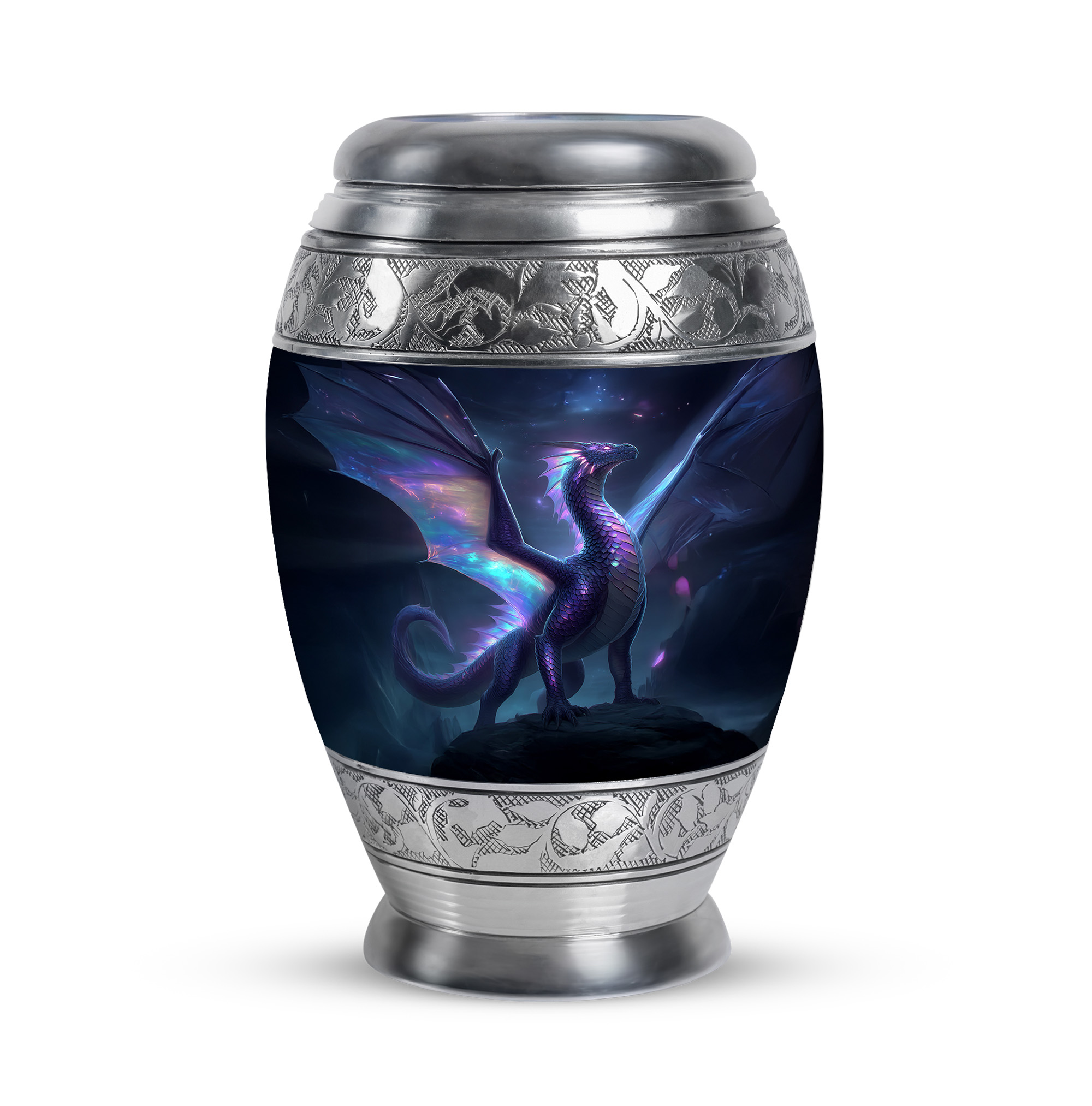 muktive-dragon-memorial-burial-tiny-urn-for-human-ashes-blue-cremation