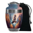 thumbnail image 1 of MUKTIVE Eagle Urn for Ashes Adult Male & Women - Grey Funeral & Burial Urns for Adults - Cremains Ash Holder - Remembrance Gift for Loss for Husband - 10 Inch, 1 of 6
