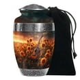 thumbnail image 1 of MUKTIVE Guitar Cremation Large Urns for Adult for Male & Female Ashes - Sunflowers Funeral Urns for Human Ashes - Memorials Ash Holders - Handcrafted Remembrance Gift for Loss of Mother (10 Inch), 1 of 7