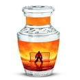 thumbnail image 1 of MUKTIVE Ice Hockey Decorative Urn for Human Ashes Mother & Father, Cremation Player Urns for Husband & Wife, Keepsake Memorial Orange Urn for Adult Ashes Male & Female, 3 inch, 1 of 7