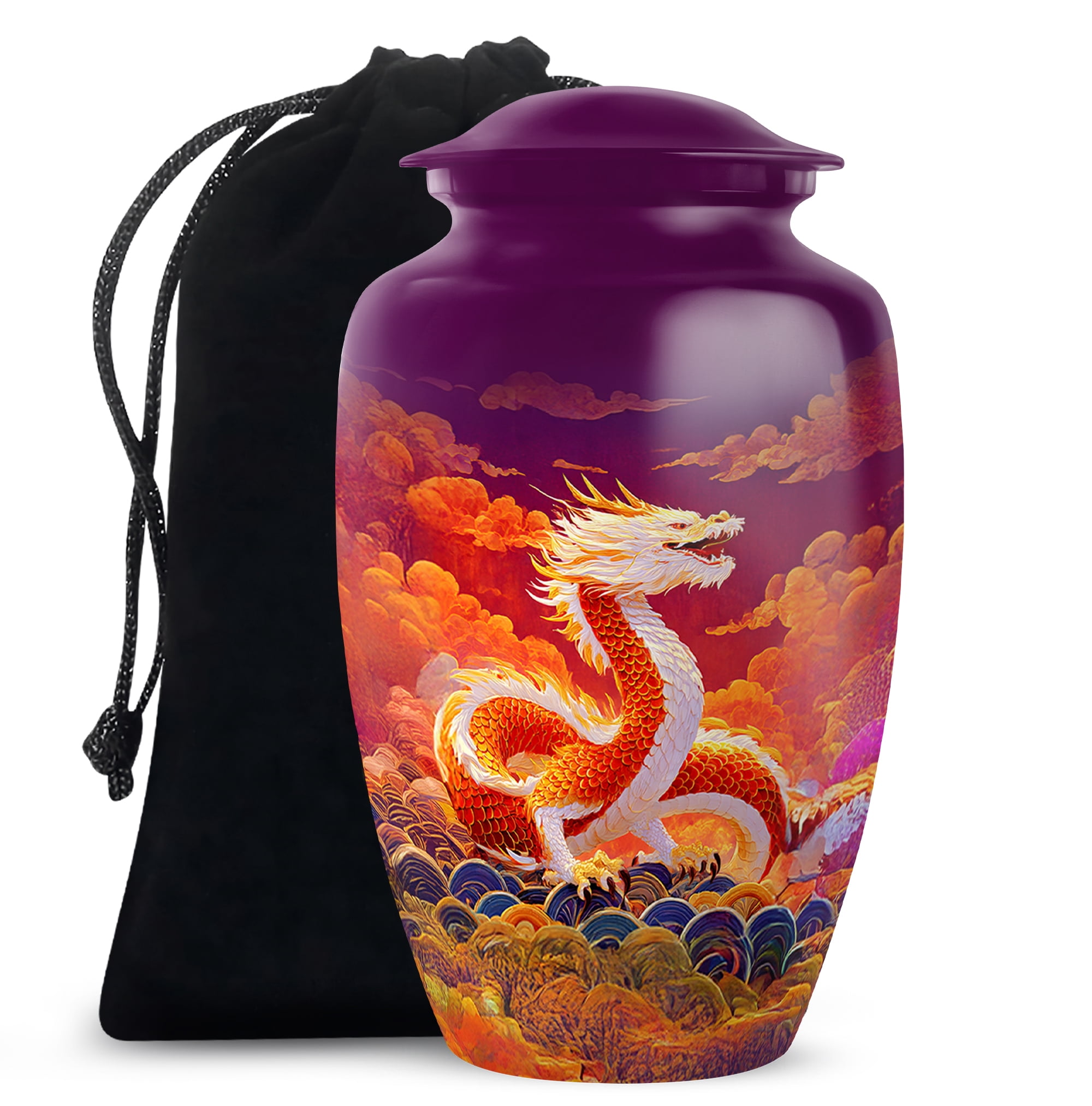 muktive-orange-dragon-large-urn-for-ashes-for-women-funeral-memorial