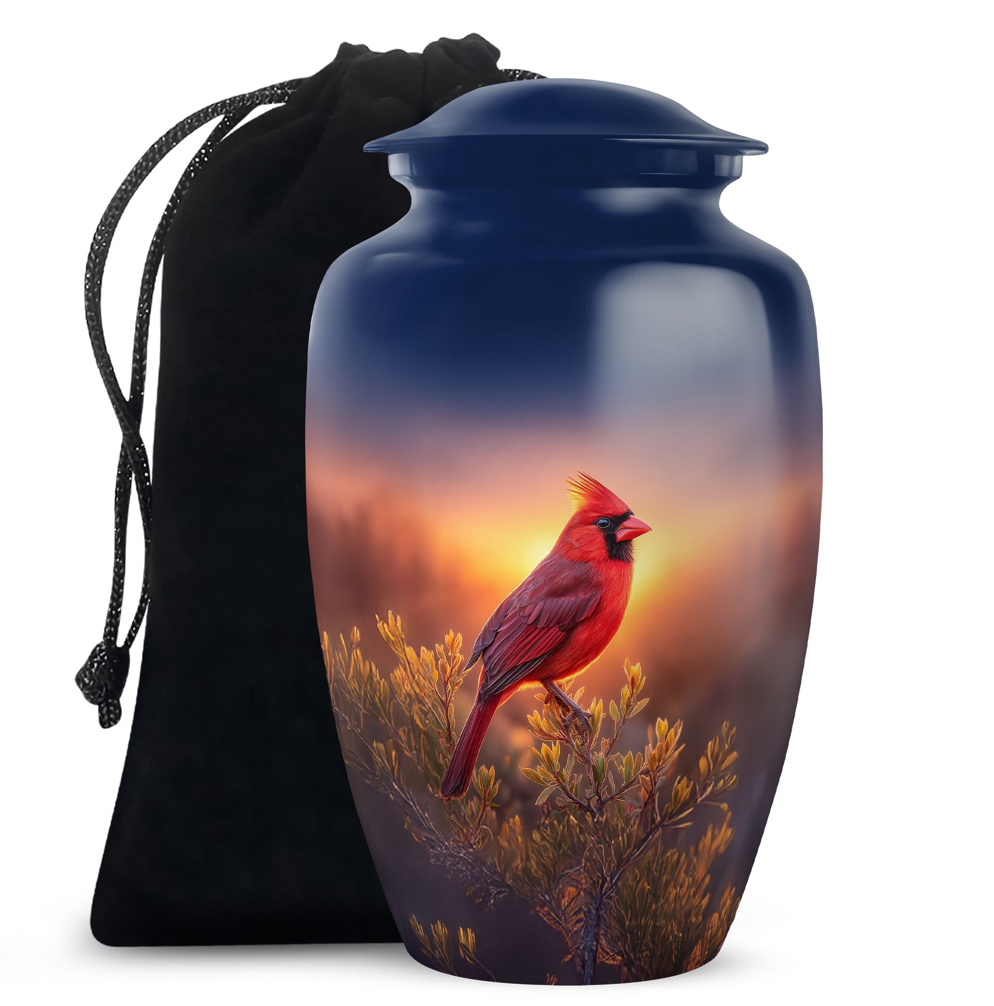 MUKTIVE Red Cardinal Urns for Human Ashes Adult Female & Male 10 Inch ...