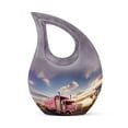 thumbnail image 1 of MUKTIVE Truck Design Cremation Urn for Adult Ashes, Decorative & Memorial Urns for Funeral & Burial, Gift, Large, 10 Inch, 1 of 7