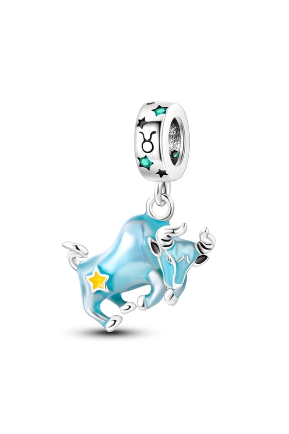 12 Constellation Zodiac Charm for Bracelet 925 Silver Charm Taurus Women Birthday Gift for Her