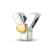 MULA 925 Sterling Silver Alphabet Initial Letter Charms Heart for Women Gift Jewelry Making