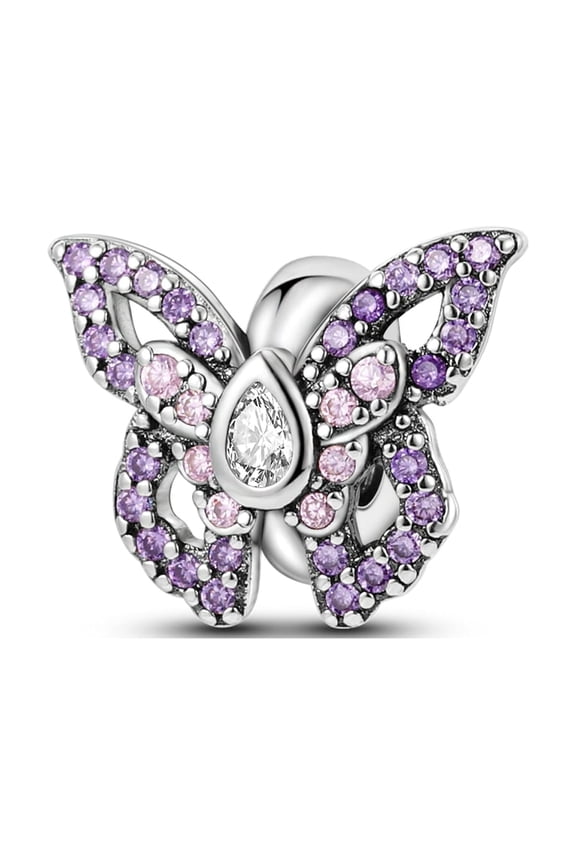 925 Sterling Silver Charm for Bracelets Necklace Butterfly Dangle Charms Women Jewelry Gift