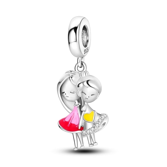 MULA 925 Sterling Silver Charms fit Bracelet Soul Sisters Pendant Gifts for Women Friends