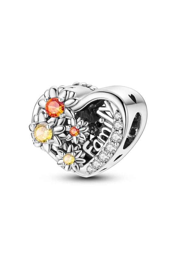 925 Sterling Silver Charms for Women Sunflower Beads for Bracelet and Necklace Gift for Her