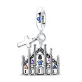 thumbnail image 1 of MULA 925 Sterling Silver DIY Charm AAA CZ Eiffel Tower Pendant fit Bracelet for Women Jewelry, 1 of 7