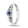 thumbnail image 1 of MULA 925 Sterling Silver Rings Vingtage with Cubic Zirconia Size 6-9 Gifts for Women Lover, 1 of 6