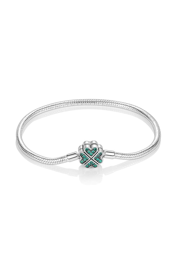 925 Sterling Silver Snake Chain Bracelet DIY Charms Bracelet for Women Girls Gifts for Her