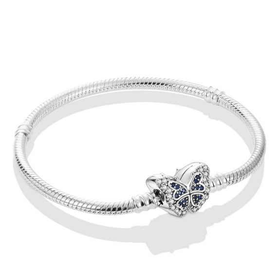 MULA 925 Sterling Silver Snake Chain Bracelet DIY Charms Bracelet for Women Girls Gifts for Her