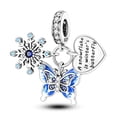 thumbnail image 1 of MULA Christmas Charm 925 Sterling Silver Xmas Snowflake Pendant Fit Bracelet Gifts for Women, 1 of 6