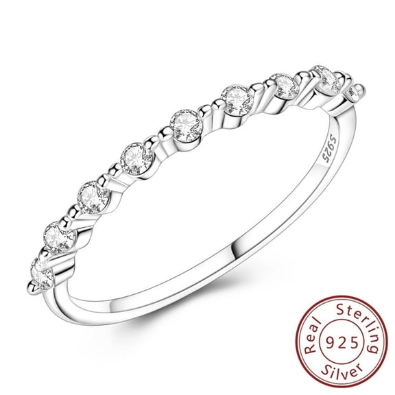MULA Eruopean Fine Solid 925 Sterling Silver Sparkling Finger Ring AAA Zircon For Women Birthday Valentine's Day Wedding Gift Jewelry