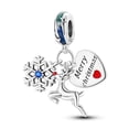 thumbnail image 1 of MULA Euopean Original 925 Sterling Silver DIY Charms Pendant Christmas Santa Claus Love Christmas Hat Snowflake AAA Zircon For Women Bracelet Necklace Birthday Gift Jewelry, 1 of 5