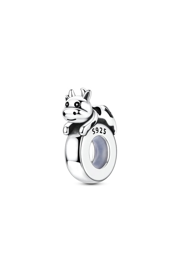 European 925 Sterling Silver DIY Charm Animal Rubber Stopper Fixing Clip fit Bracelet for Women Jewelry Gift