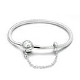thumbnail image 1 of MULA European 925 Sterling Silver Snake Bracelet Clasp Chain fit Charms for Women Jewelry, 1 of 6