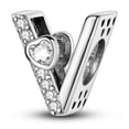 thumbnail image 1 of MULA Letter A-Z Charms for Bracelets 925 Sterling Silver Love Heart Bead Charm Alphabet Initial Dangle Pendants Jewelry Gift for Women, 1 of 6