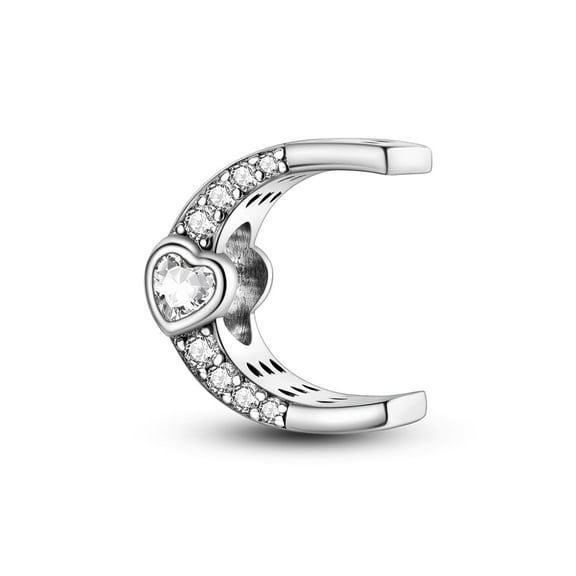 MULA Letter A-Z Charms for Bracelets 925 Sterling Silver Love Heart Bead Charm Alphabet Initial Dangle Pendants Jewelry Gift for Women