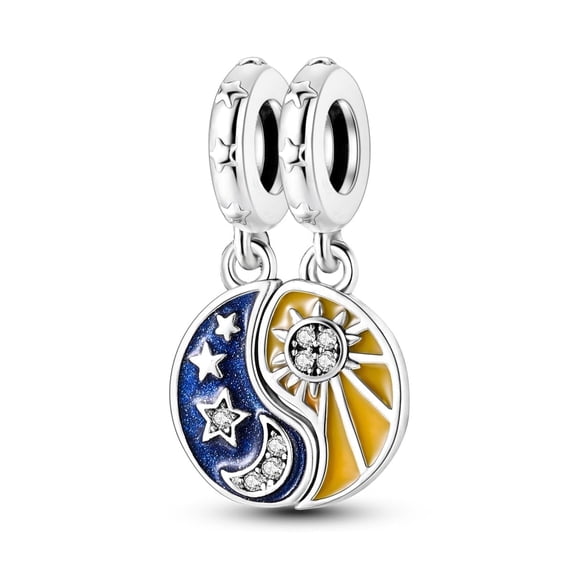 MULA Optional Christmas Space Universe Love 925 Sterling Silver DIY Charms AAA CZ fit Charms Bracelets for Women Jewelry