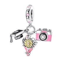 MULA Original Christmas Life Sports Drink 925 Sterling Silver DIY Charms 5A Zircon fit Charms Bracelets for Women Jewelry