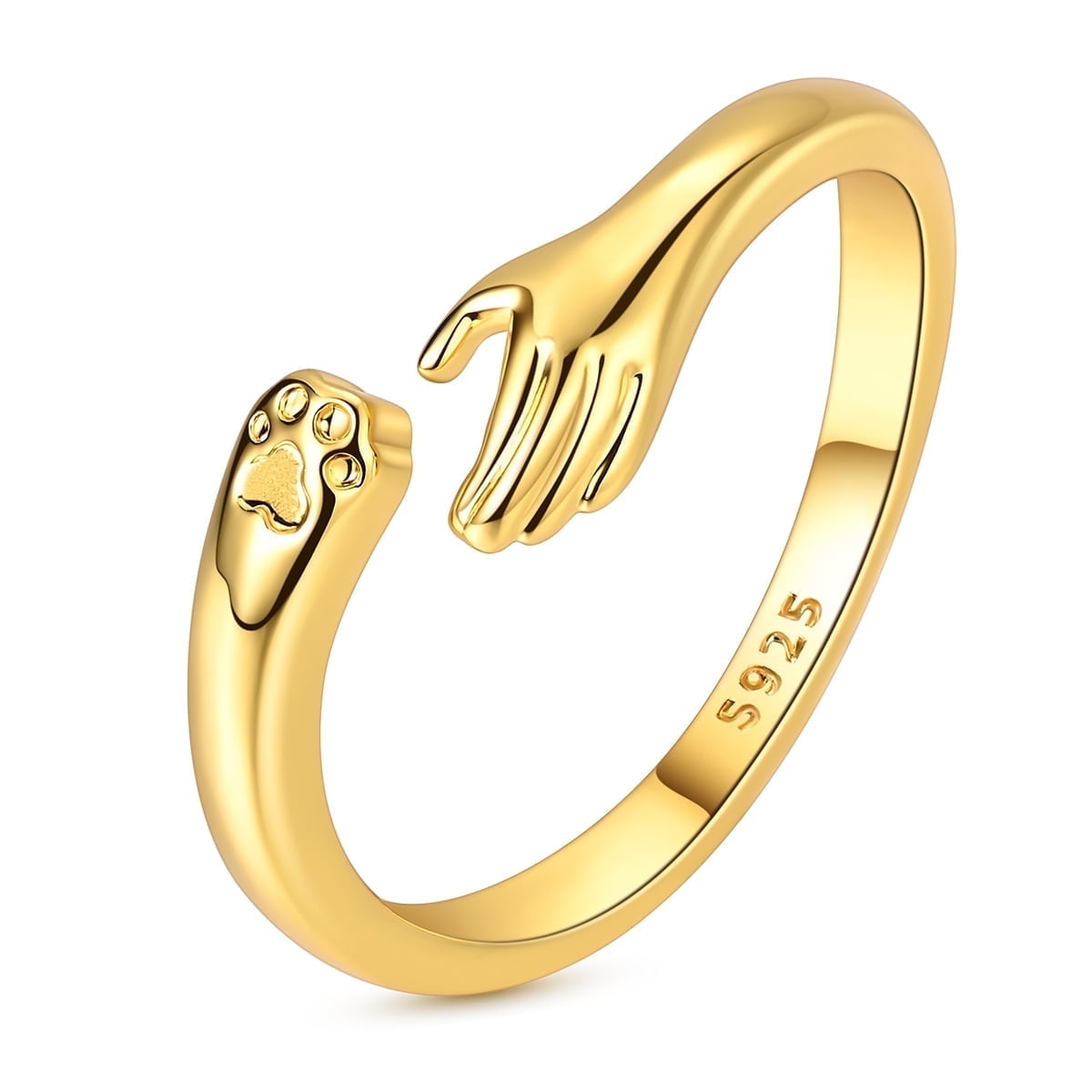 MULA Original European 925 Sterling Silver Open Finger Ring Sunflower ...