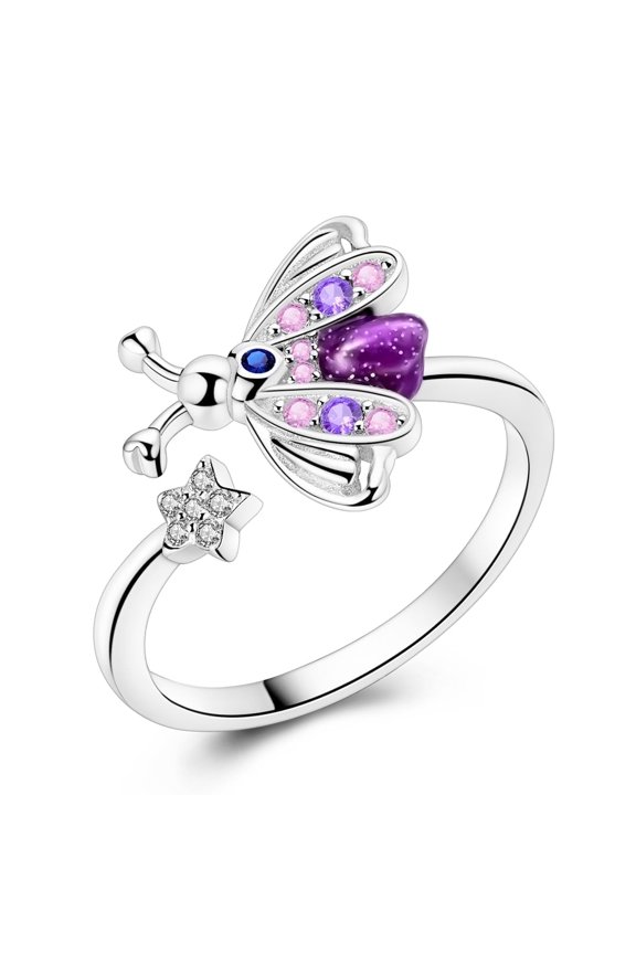 Original European 925 Sterling Silver Open Finger Ring Sunflower Heart Love For Women Birthday Gift Jewelry