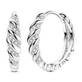 thumbnail image 1 of MULA Original Gradient Threaded 925 Sterling Silver Hoop Earrings 5A Zircon for Women Jewelry, 1 of 6