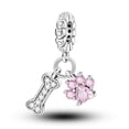 thumbnail image 1 of MULA S925 Sterling Silver Btacelets Charms for Bracelets Making Lucky Butterfly Pet Charm for Women, 1 of 6