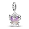 thumbnail image 1 of MULA S925 Sterling Silver Btacelets Charms for Bracelets Making Lucky Butterfly Pet Charm for Women, 1 of 6