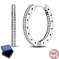 thumbnail image 1 of MULA Starry Moon Hollow Large Hoop Earrings 925 Sterling Silver Sparkling 5A Zircon Jewelry Gift for Her, 1 of 7