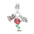 thumbnail image 1 of MULA Valentine's Day Series 925 Sterling Silver DIY Charms Lovers Heart 5A Zircon fit Bracelet for Women Jewelry Gift, 1 of 7