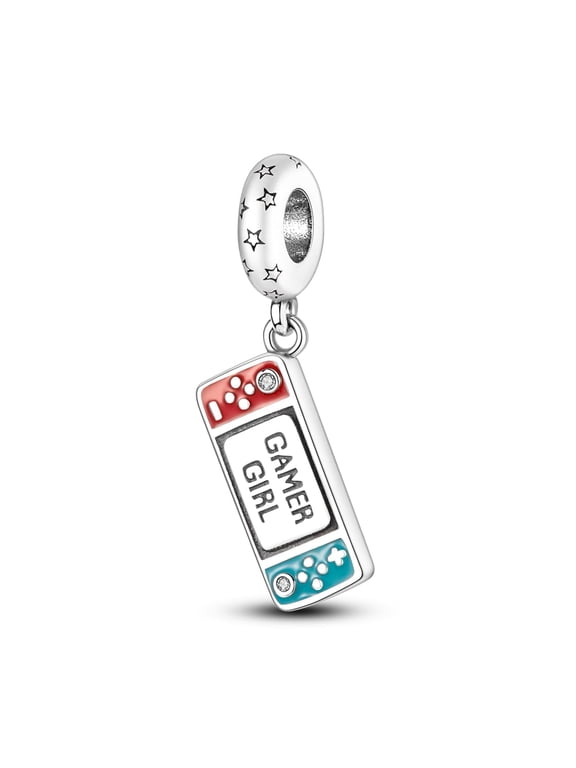 Women's Charm for Bracelet & Necklace 925 Sterling Silver Charms Gamepad Bead Gifts for Her