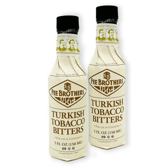 MULMEHË Exclusive Fee Brothers Turkish Tobacco Bitters Bundle, 2 Bottles