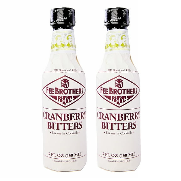 MULMEH Exclusive Fee Brothers Cranberry Bitters Bundle, 2 Bottles