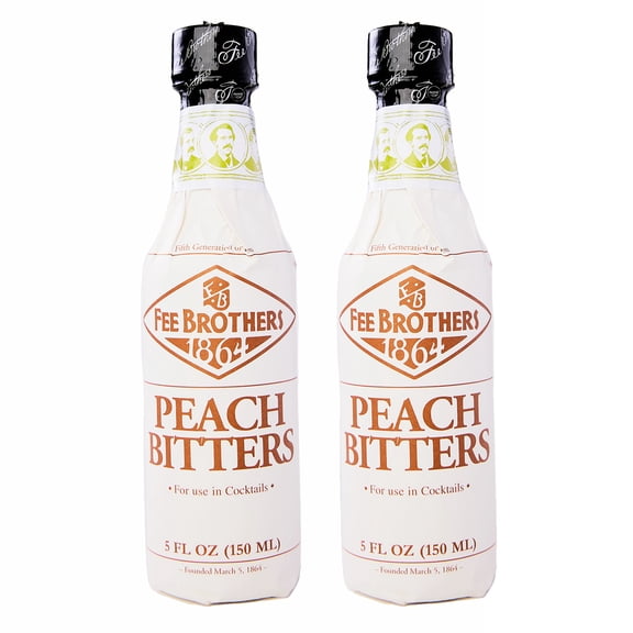 MULMEH Exclusive Fee Brothers Peach Bitters Bundle, 2 Bottles