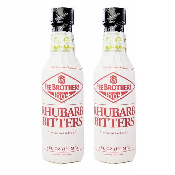 MULMEHË Exclusive Fee Brothers Rhubarb Bitters Bundle, 2 Bottles