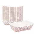 thumbnail image 1 of MULMEHË Paper Food Trays for Restaraunts, Catering, and Food Trucks, 1 lb, Red Weave Patterned, Case of 1000, 1 of 4