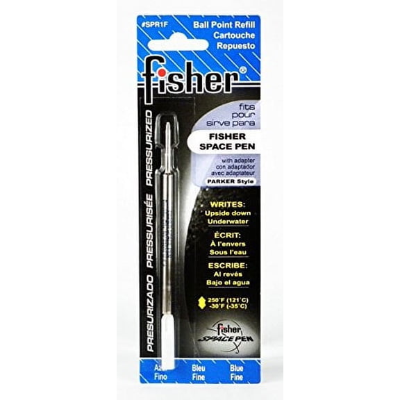 MULTI 4 PACKS: Fisher Space Pens Blue Ink Fine Point Refill, Carded (SPR1)