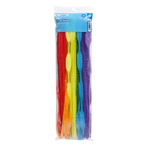 Hello Hobby Fuzzy Sticks, 60 Count, Assorted Multicolor Chenille Stems for Kids Crafts and DIY Projects