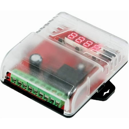 Seco-Larm SA-025MQ Multi-Function Timer/Counter, 12 to 24VDC (Auto-Sensing) Operation, 7 Programmable Modes, Low Current Draw, Timer Notification LED, Programmable Relay, Reset Input