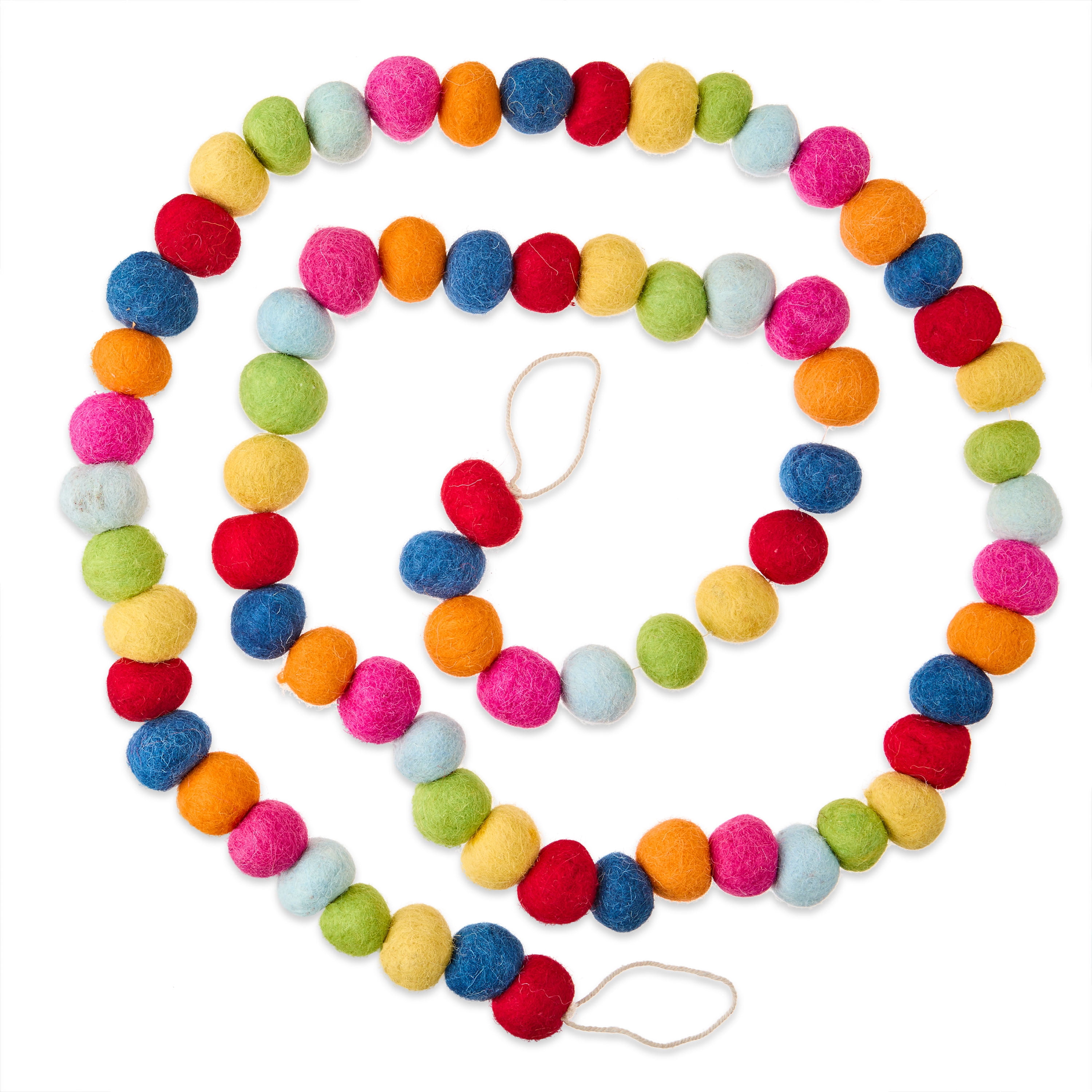 Pom-Pom Christmas Garland, Multicolor, 6', by Holiday Time