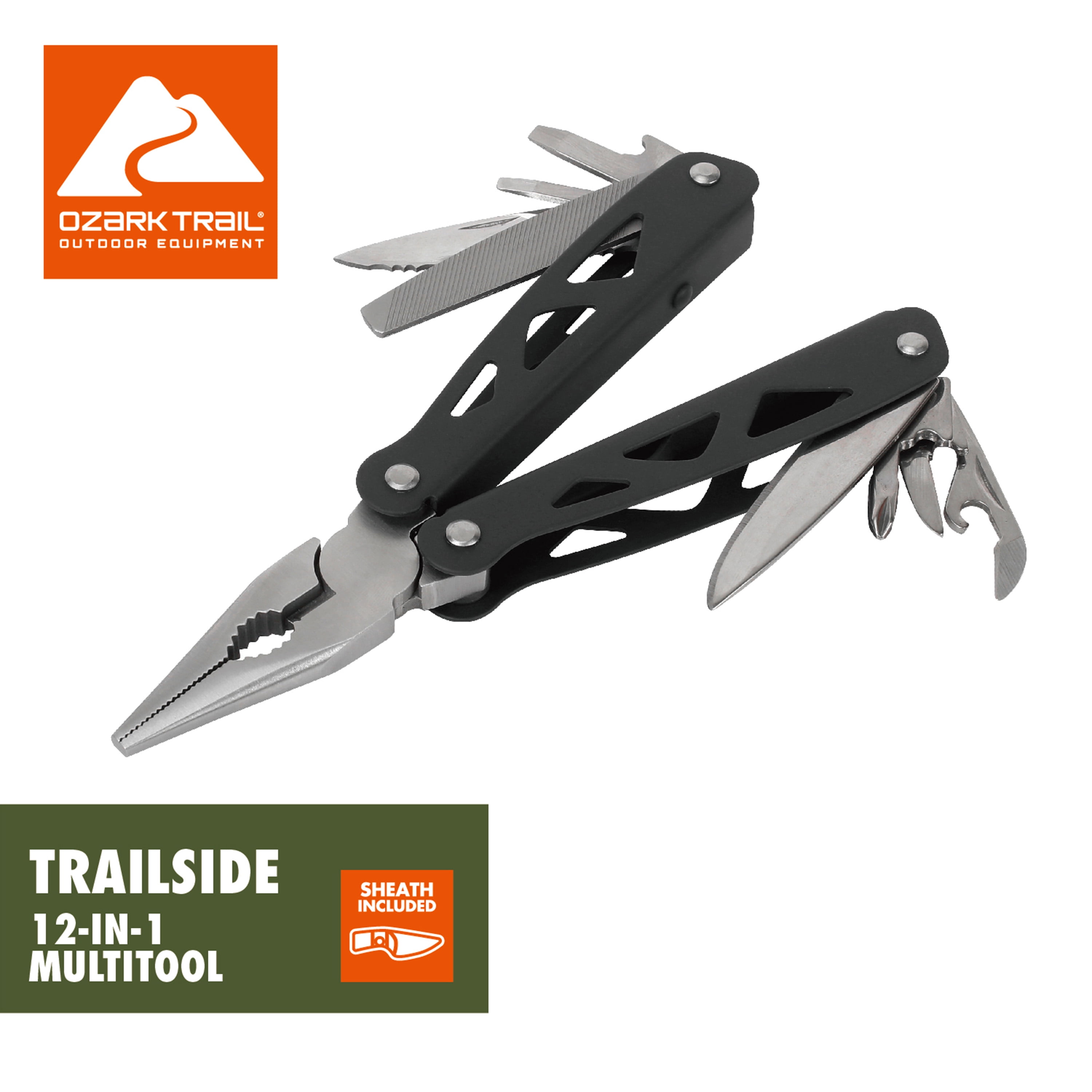 Ozark Trail Trailside 12in1 Multitool Black