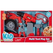 Kids Connection 21 Pieces Construction Tools Set, Real Pretend Play Toys, Birthday Gift for Kids Age 3+