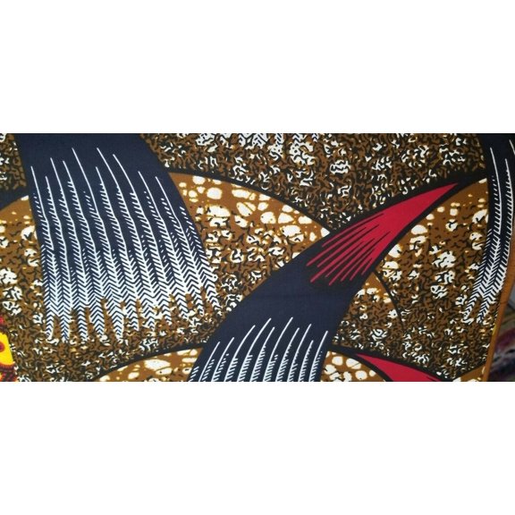 MULTICOLOR African Wax Print 100% Cotton Fabric 6yrds each