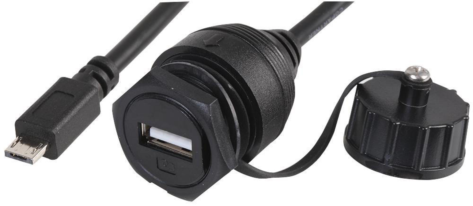 MULTICOMP - Adaptor, USB Socket to Micro USB A Plug - Walmart.com