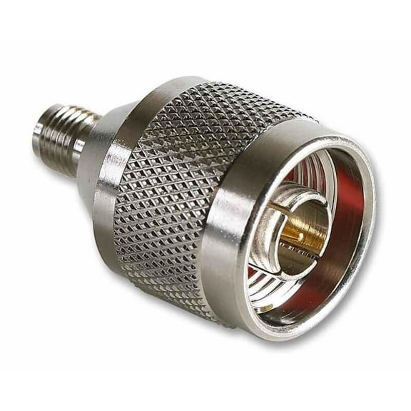 MULTICOMP PRO N Type Plug to SMA Socket Adaptor, 50 ohm Nickel Plated Brass Body