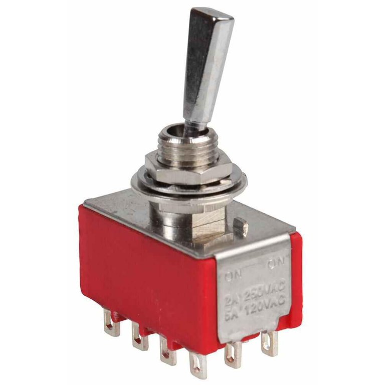 Switch - Heavy Duty Toggle - 4PDT -- ON/OFF/ON